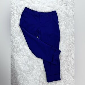 Royal blue cuffed capri pants